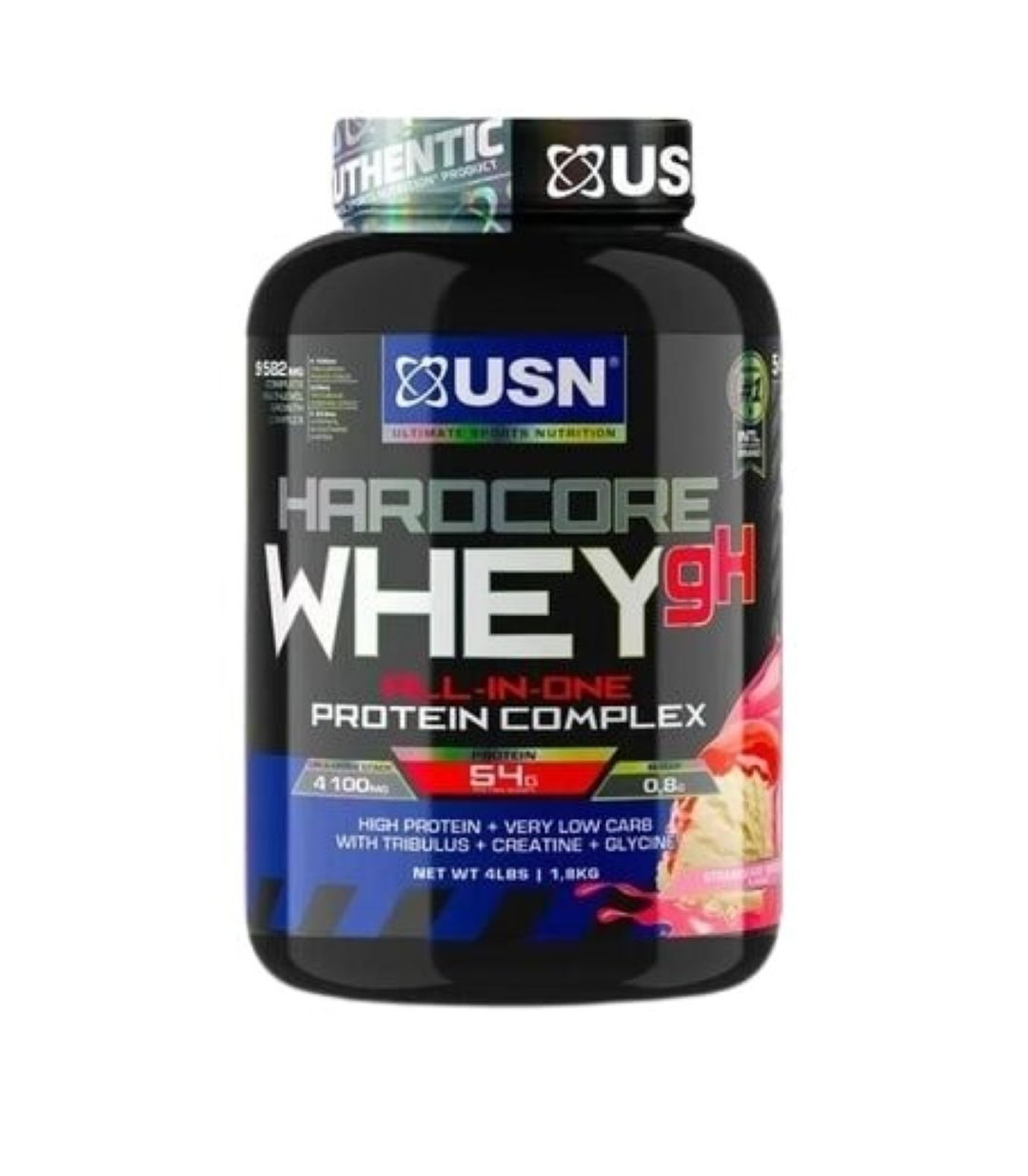 Hardcore Whey gH Strawberry Smoothie 1.8kg 
